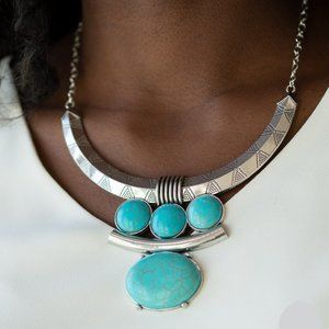 Commander In Chiefette Blue Necklace